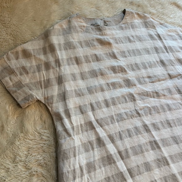 Ichi Antiquités Linen/ Silk Border Dress - One Size - Picture 2 of 6